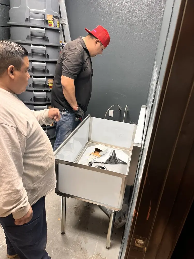 Commercial plumbing and sink installation in Bellevue